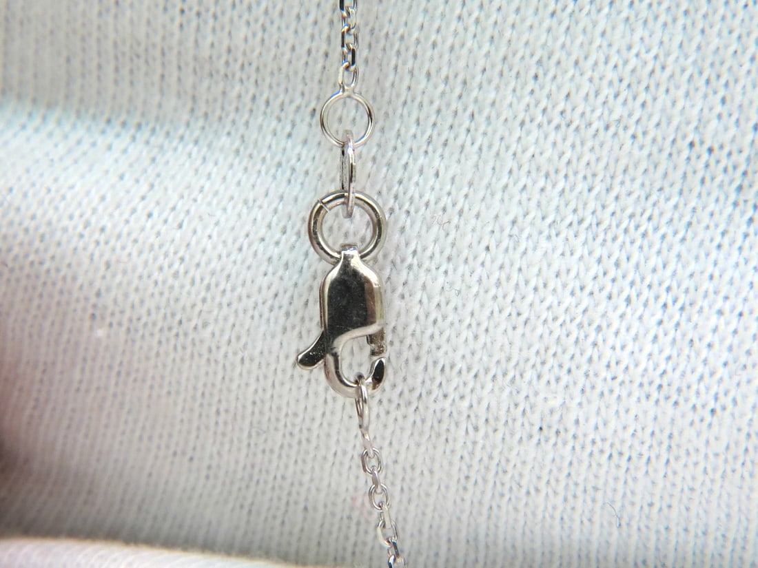 1.52CT DIAMoNDS MODERN "LOVE" DIAMONDS PENDANT 14KT & CHAIN BEAD SET+** - 3