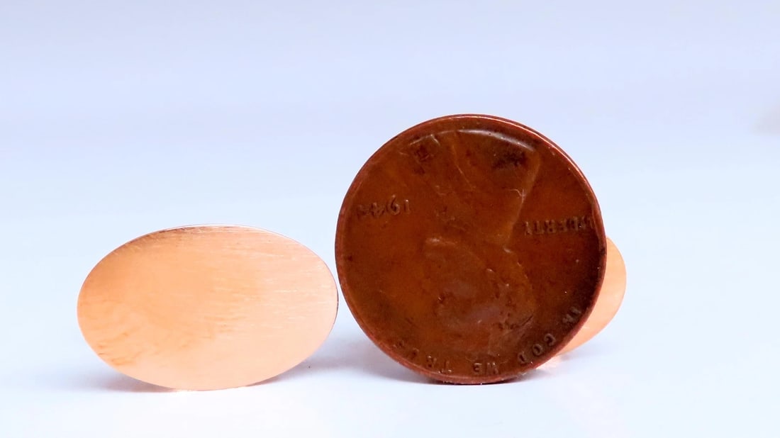 Satin Oval Signet Style Cufflinks 12476** - 2