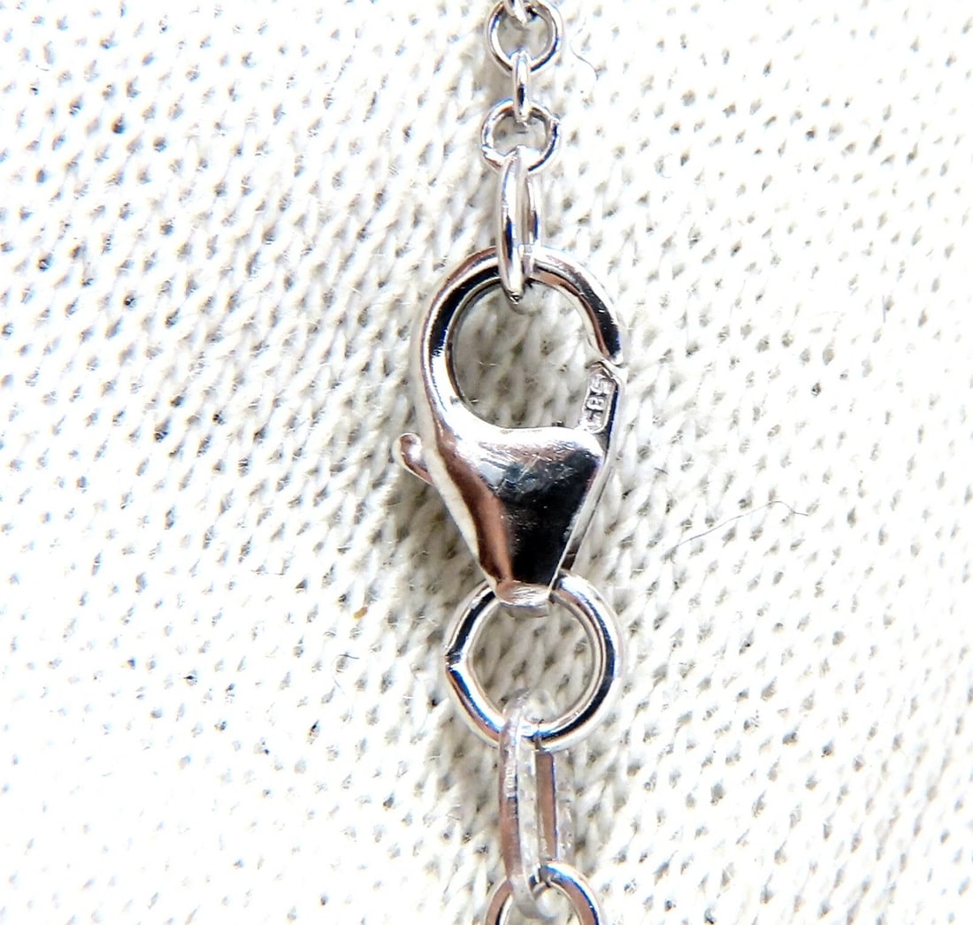 1.16ct Natural Diamonds Cluster Balls Double Dangle Necklace 14 Karat** - 4