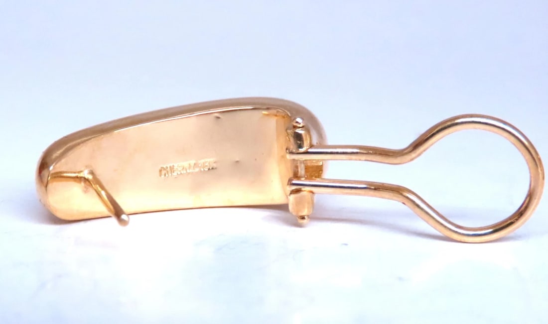 Interchangeable Onyx Moonstone Coral Gold Dangle Earrings 18kt 12632** - 4