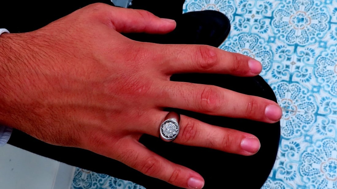 .78ct Natural Round Diamonds Signet Style Ring 14kt. Gold - 6