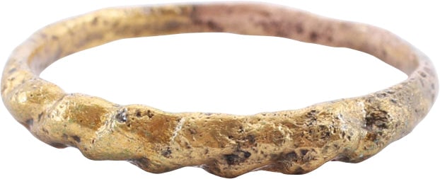 VIKING TWISTED RING, C.866-1067 AD, SIZE 7 3/4 (1 of 5)