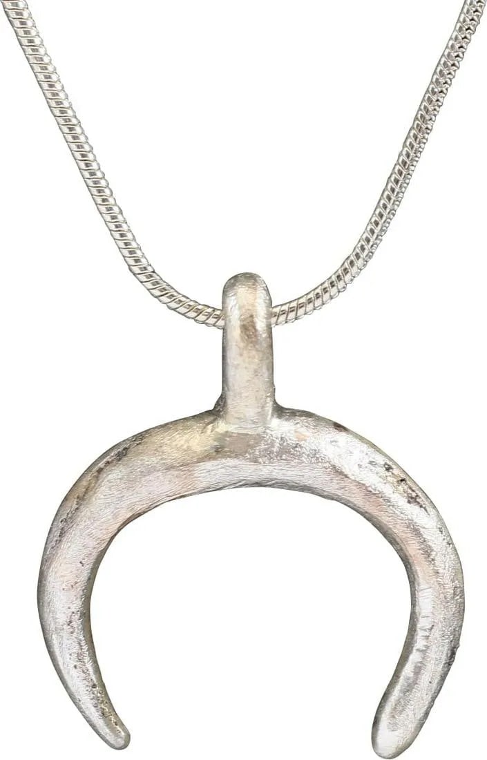 VIKING LUNAR PENDANT NECKLACE, C. 900 - 1000 AD (1 of 3)