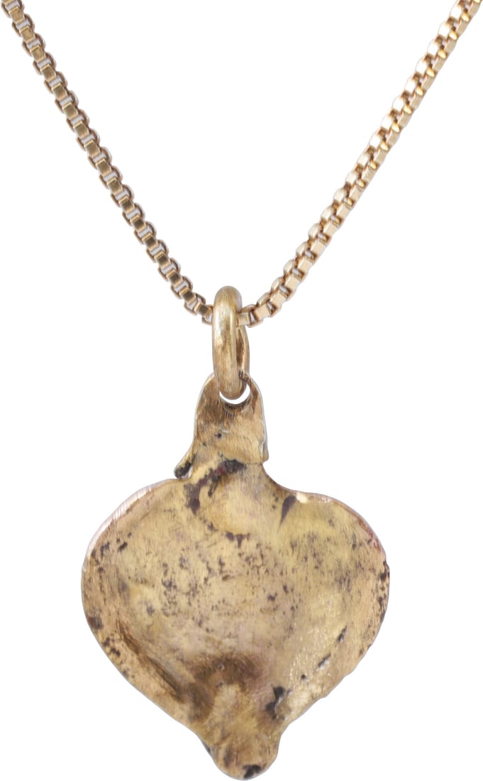 VIKING HEART PENDANT NECKLACE C.850-1050 AD. - 2