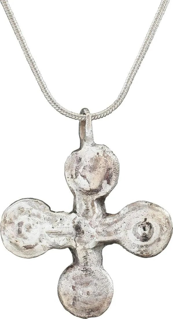 SUPERB MEDIEVAL EUROPEAN CROSS NECKLACE (1 of 4)