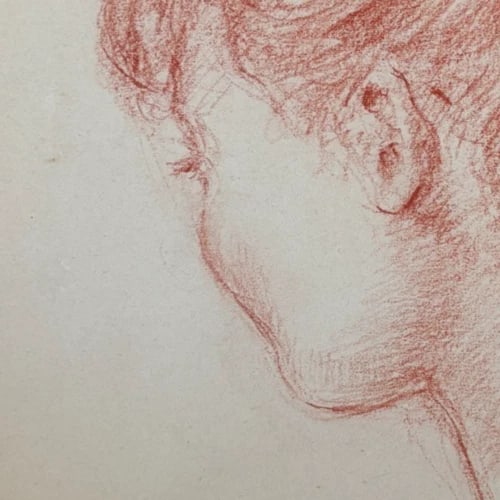 Albert FIGAY (1907-2004) Woman Portrait signed - Drawing Antique Original - 3