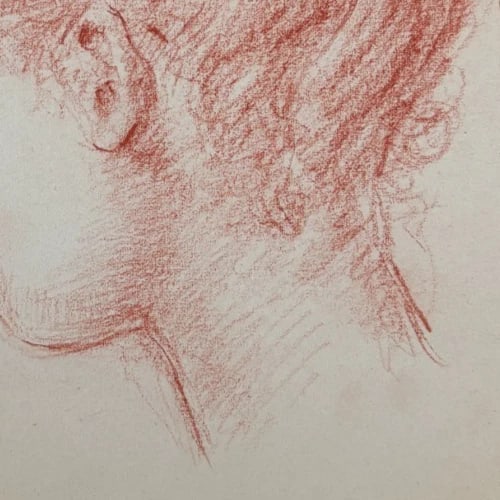 Albert FIGAY (1907-2004) Woman Portrait signed - Drawing Antique Original - 5