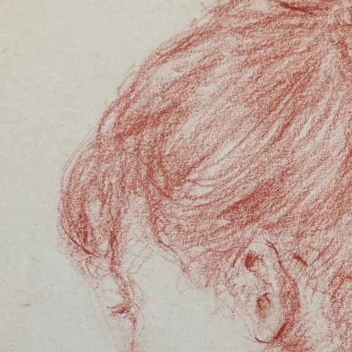 Albert FIGAY (1907-2004) Woman Portrait signed - Drawing Antique Original - 6