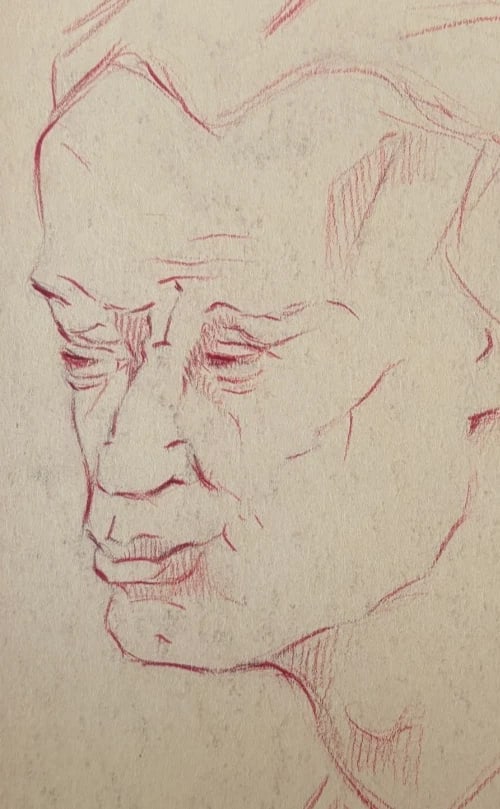 Albert FIGAY (1907-2004) Man Portrait signed - Drawing Antique Original - 3
