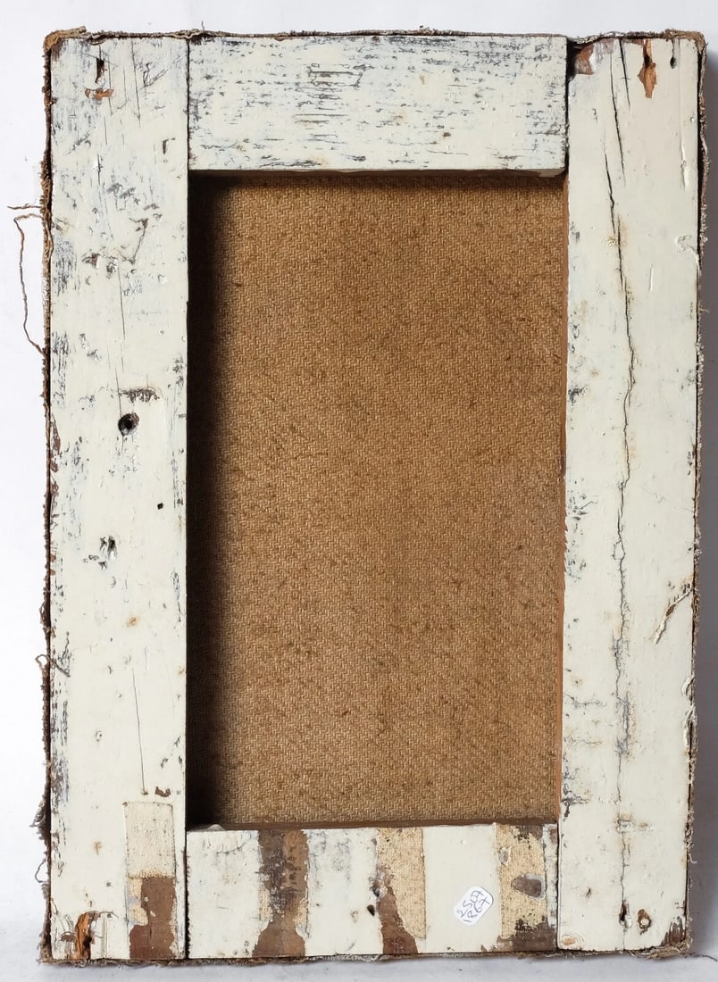 Antique Original Painting Mountain Landscape 1948 - 7