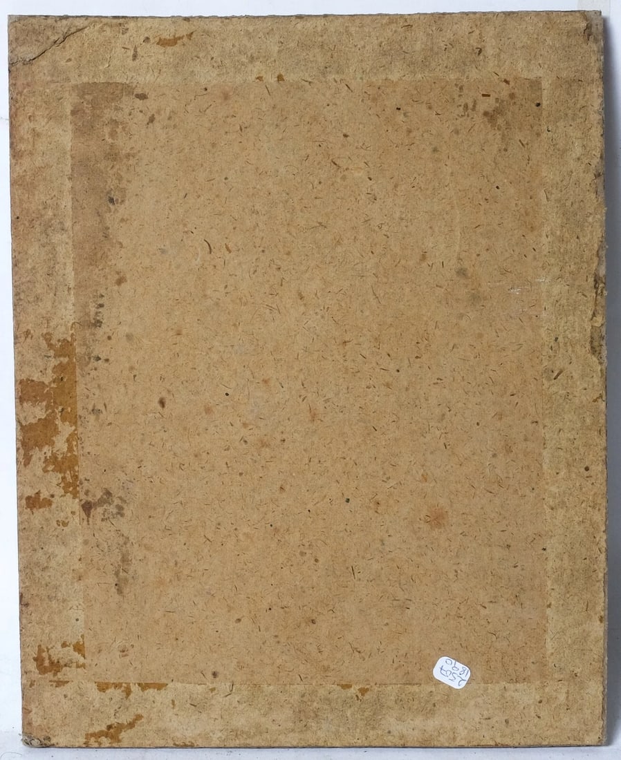 Antique French Painting – Breton Woman by River – Linen & Landscape - 7