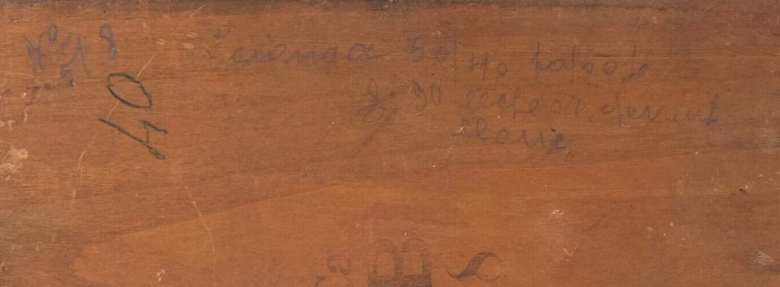 Antique Original Painting Mountain Landscape Chalets, Flaine - 5