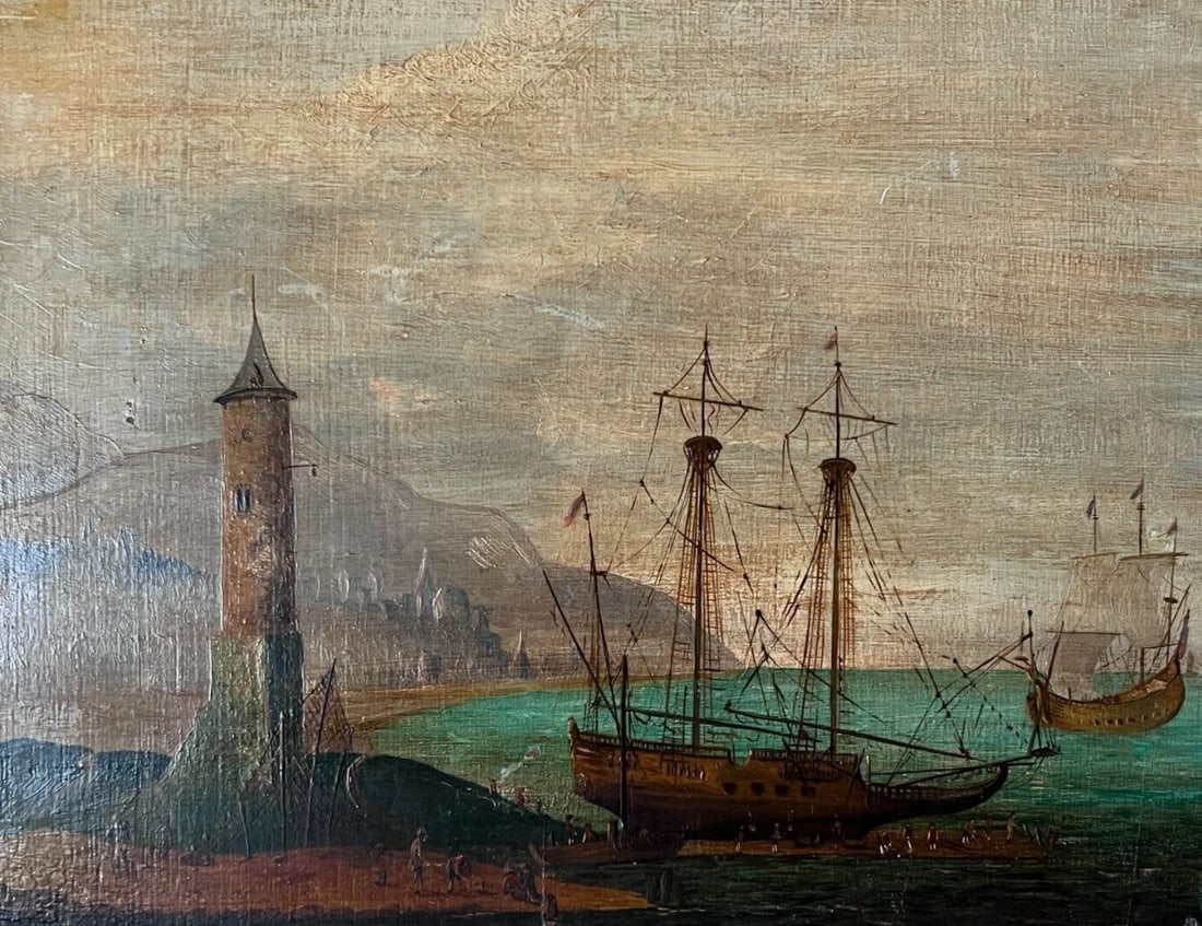 Antique Painting Original Northen Town Cityview Landscape: Antique Painting Original Northen Town Cityview Landscape Description Oil on wood 32 x 26 cm scratches Reserve: $250.00 Shipping:Domestic: Flat-rate of $25.00 to anywhere within the