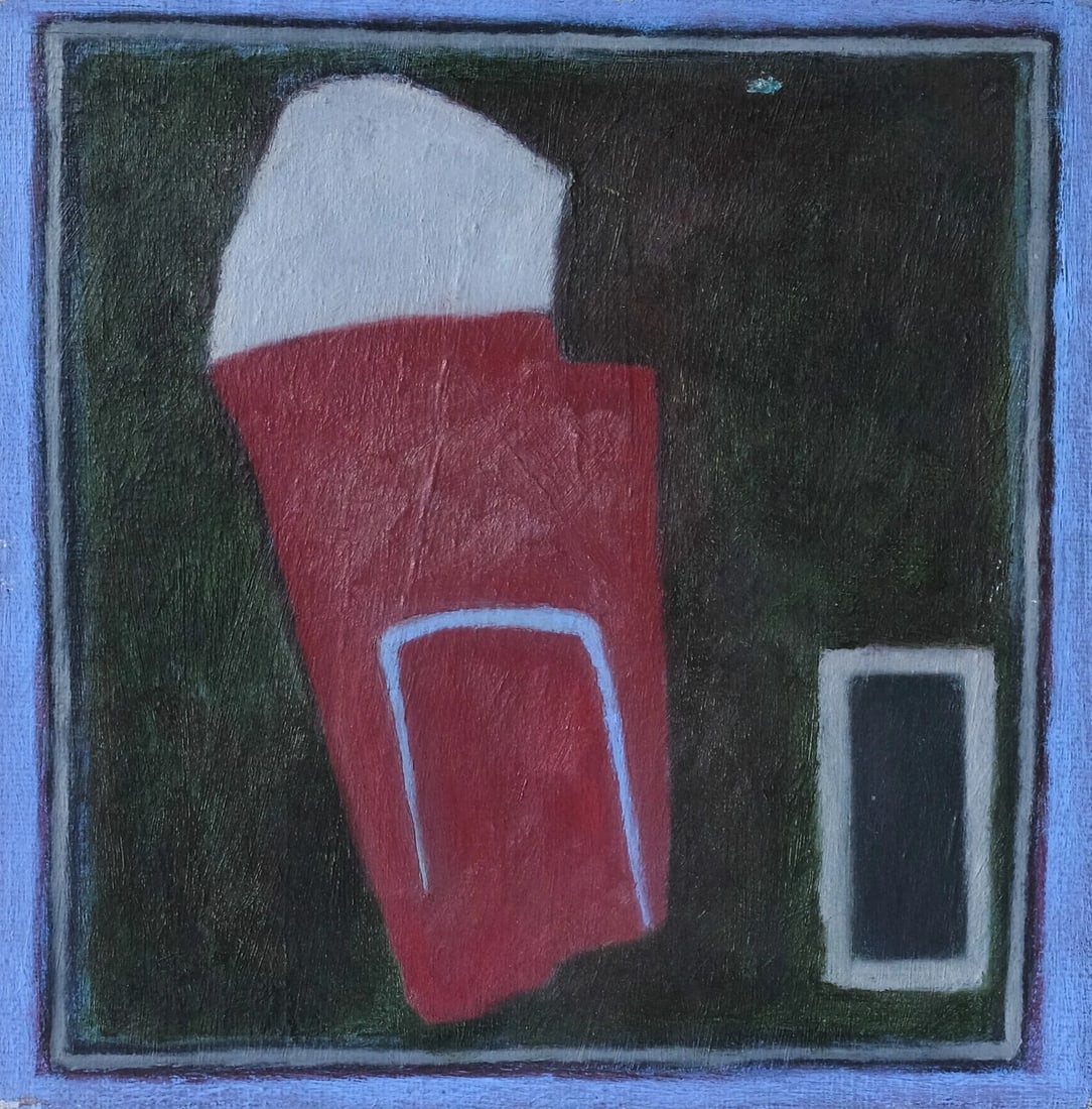 Antique Oil Painting Signed Abstract, Figures (1 of 8)