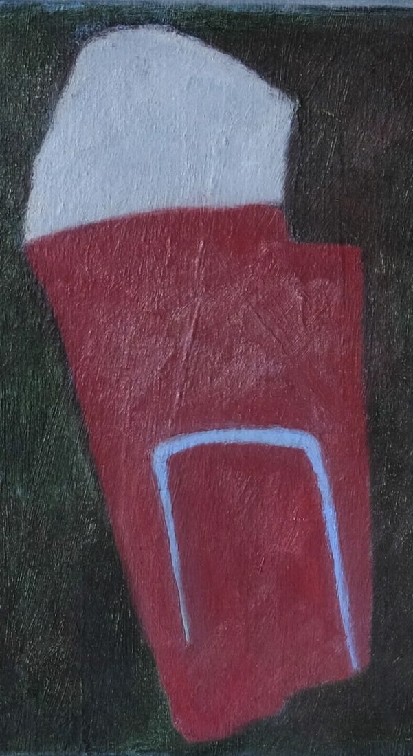 Antique Oil Painting Signed Abstract, Figures - 4