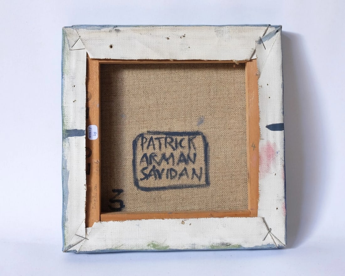 Antique Oil Painting Signed Abstract, Figures - 7