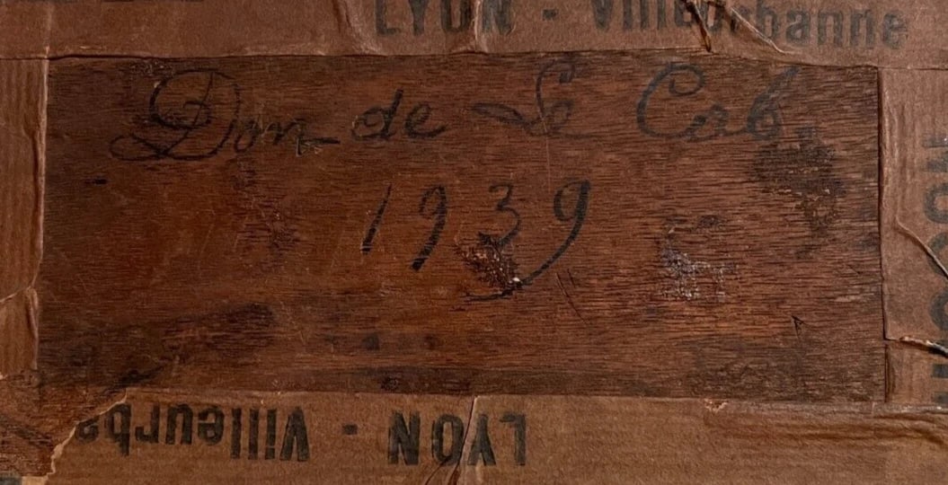 Antique Painting Original Landscape, Mountain, River, Mountain 1939 - 8