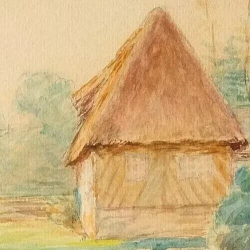 Antique Oil Painting, Landscape, Figure, Barbizon, Forest, Tree - 3