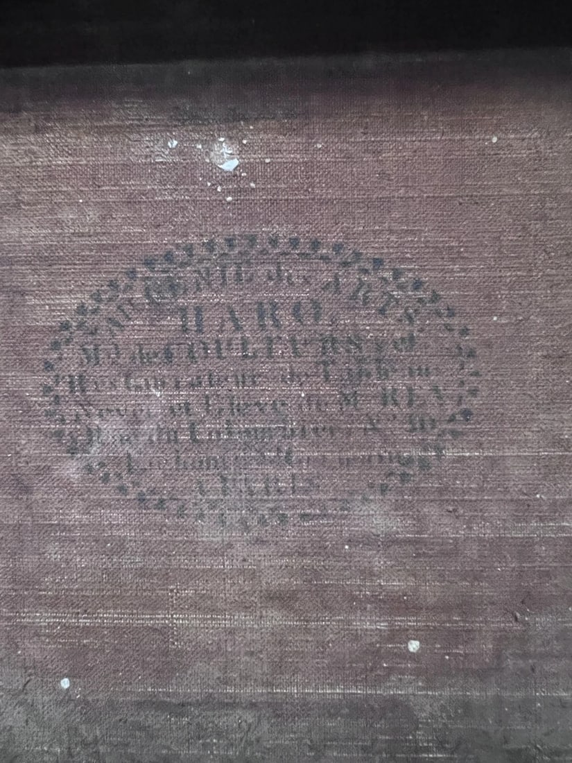 Antique Oil Original Painting Man Portrait Sitting on a Chair - 8