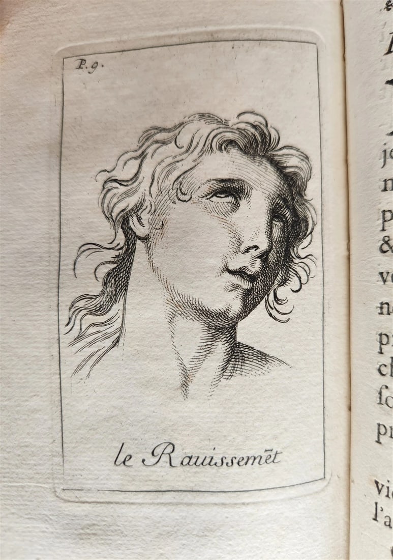 1713 ARTIST'S MANUAL by LE BRUN in FRENCH antique ILLUSTRATED PHYSIOGNOMY - 4
