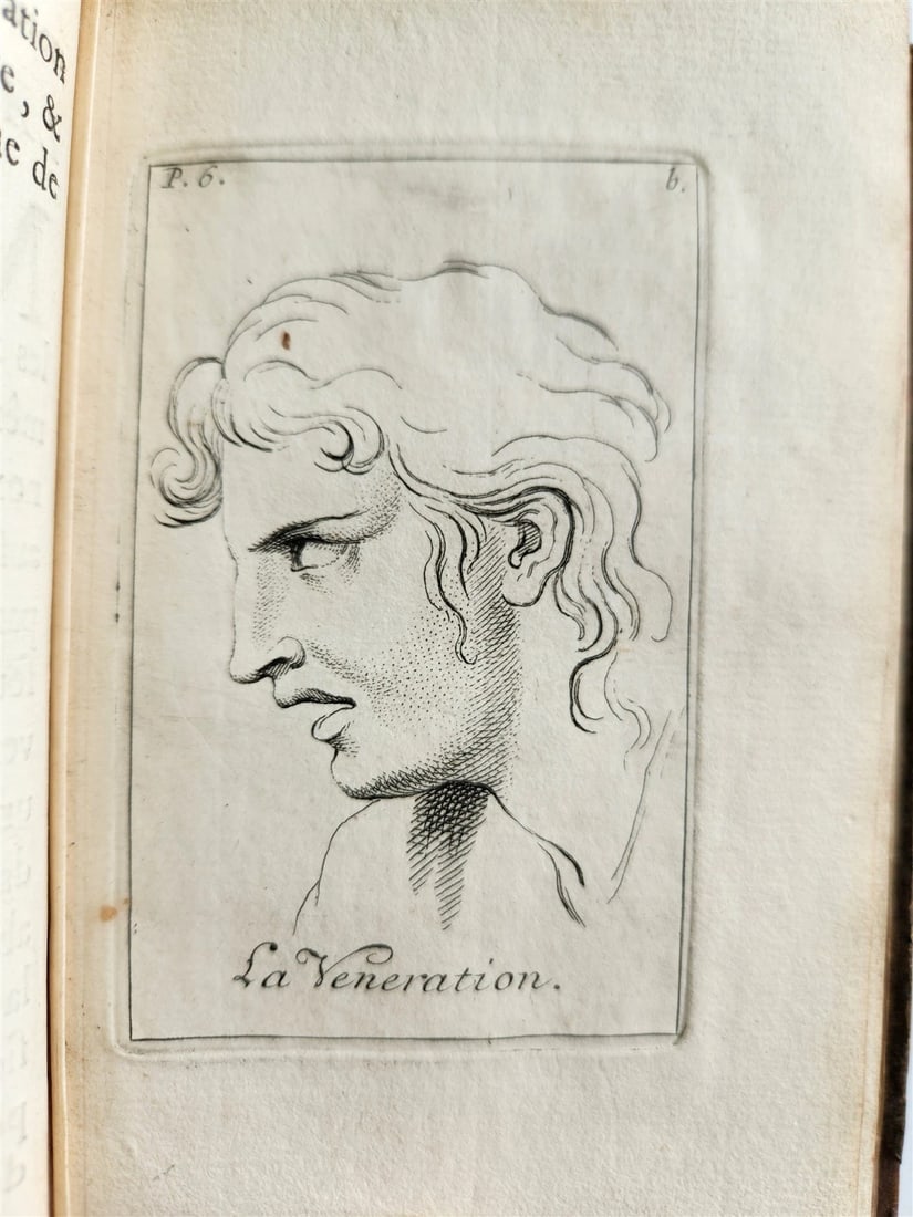 1713 ARTIST'S MANUAL by LE BRUN in FRENCH antique ILLUSTRATED PHYSIOGNOMY - 5