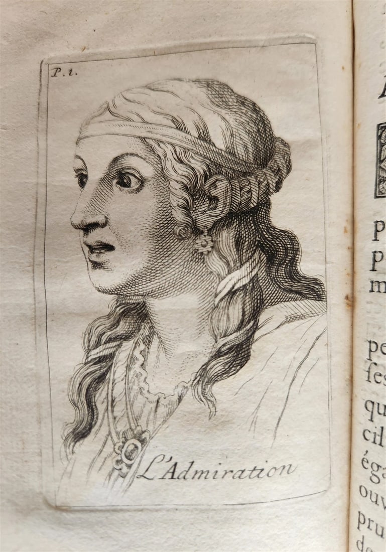 1713 ARTIST'S MANUAL by LE BRUN in FRENCH antique ILLUSTRATED PHYSIOGNOMY - 9