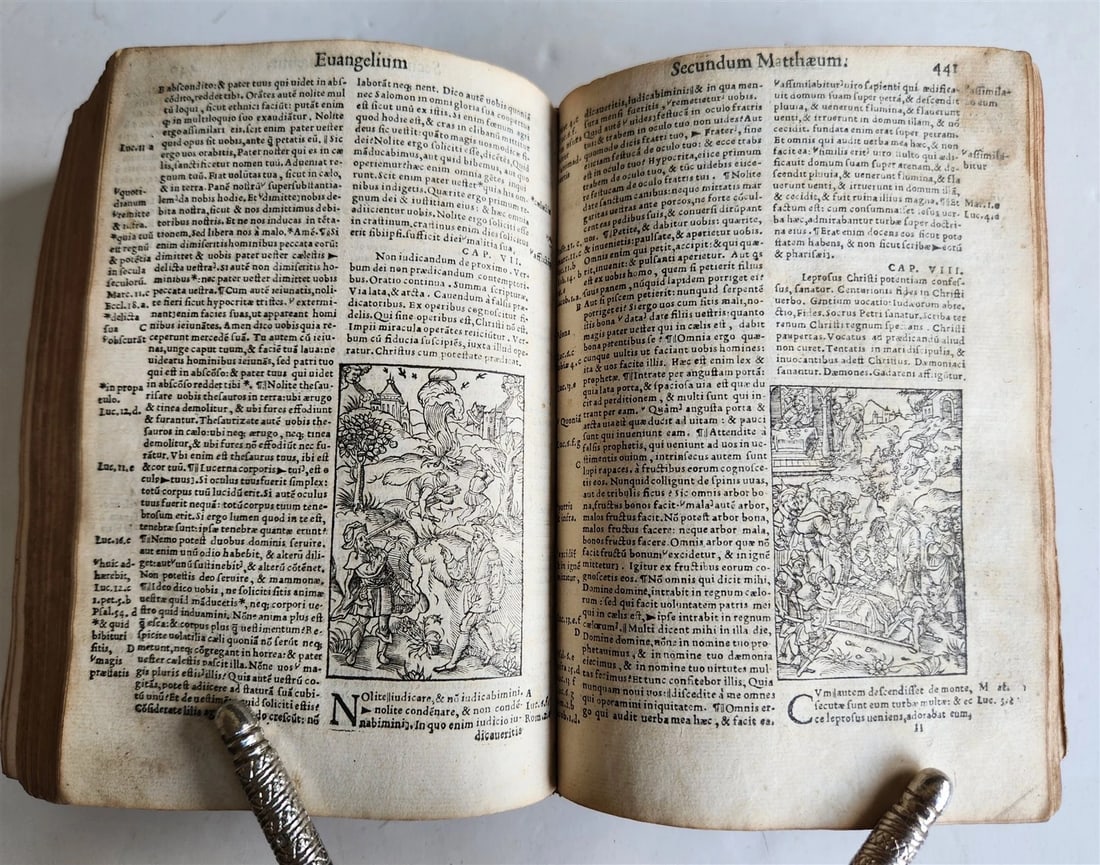 1541 BIBLE in LATIN antique rare BEAUTIFULLY ILLUSTRATED - 10