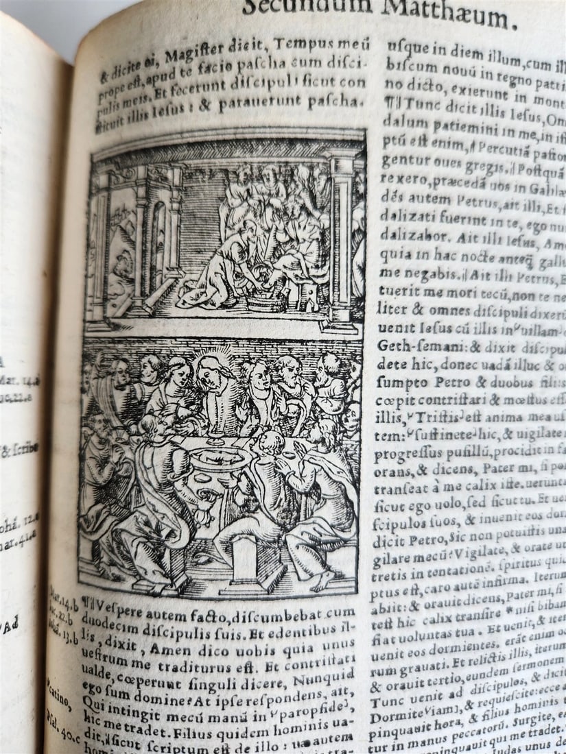 1541 BIBLE in LATIN antique rare BEAUTIFULLY ILLUSTRATED - 13