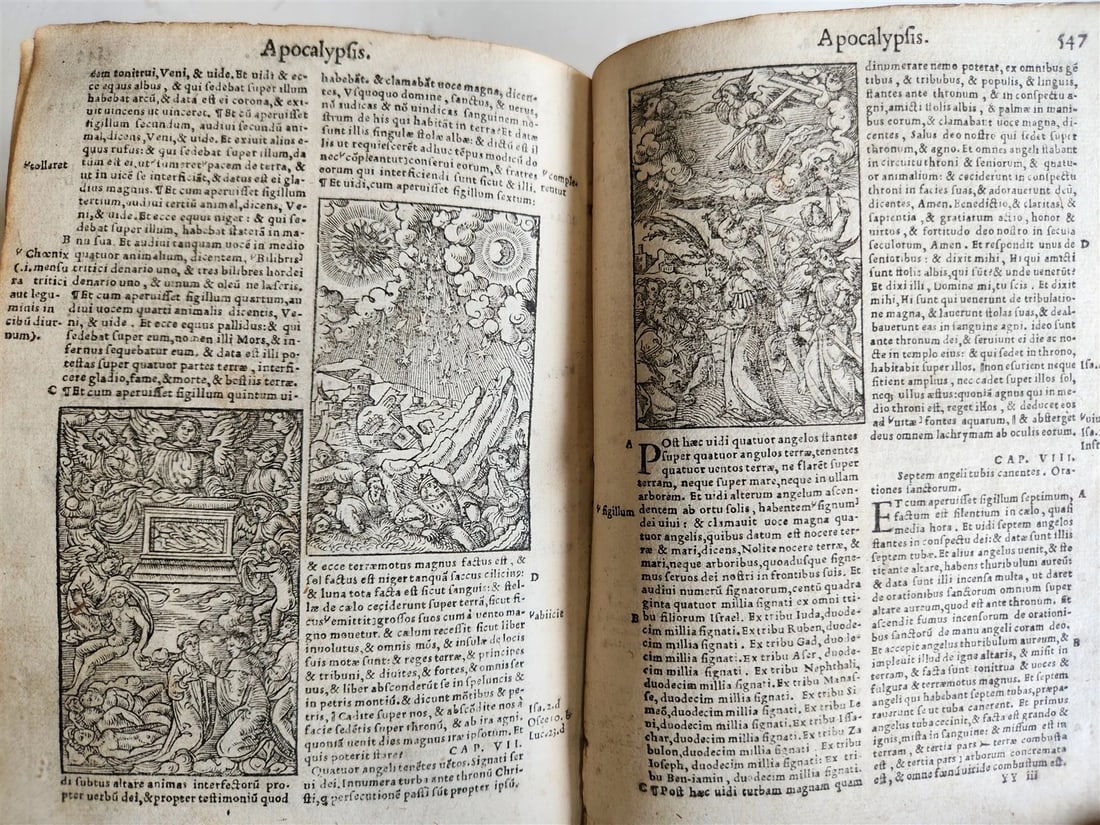 1541 BIBLE in LATIN antique rare BEAUTIFULLY ILLUSTRATED - 17