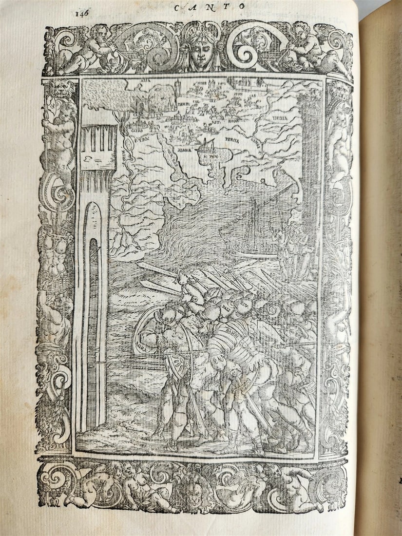 1587 ORLANDO FURIOSO by Lodovico Ariosto antique MAGNIFICENTLY ILLUSTRATED - 10