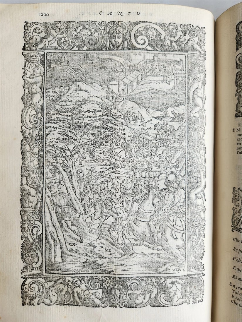 1587 ORLANDO FURIOSO by Lodovico Ariosto antique MAGNIFICENTLY ILLUSTRATED - 11