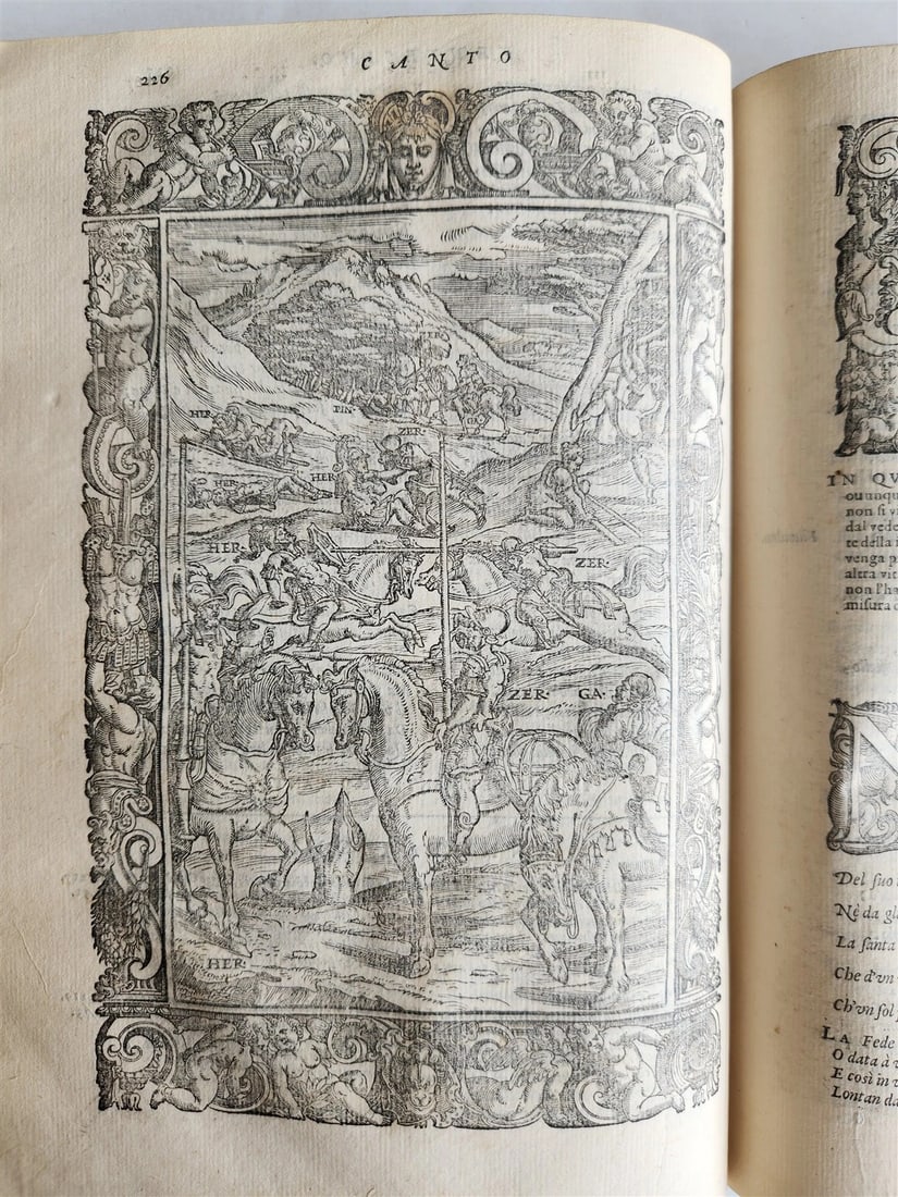 1587 ORLANDO FURIOSO by Lodovico Ariosto antique MAGNIFICENTLY ILLUSTRATED - 13