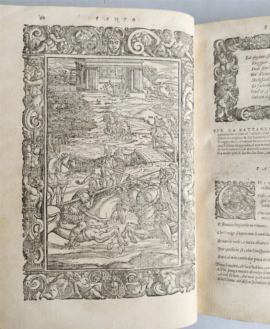 1587 ORLANDO FURIOSO by Lodovico Ariosto antique MAGNIFICENTLY ILLUSTRATED - 5