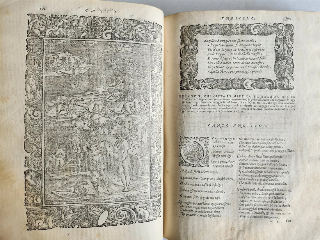 1587 ORLANDO FURIOSO by Lodovico Ariosto antique MAGNIFICENTLY ILLUSTRATED - 8