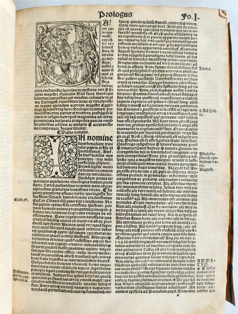 1527 POST-INCUNABULA antique Super canone misse cum additionibus by Gabriel Biel - 9