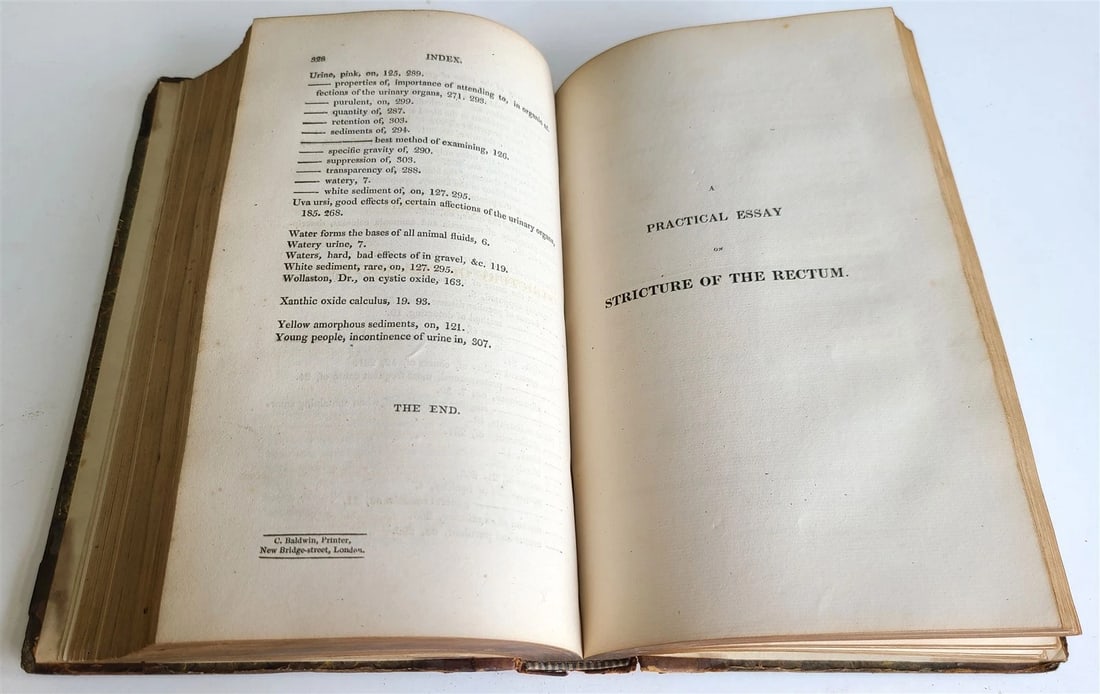 1825 NATURE TREATMENT of DIABETES CALCULUS AFFECTIONS of URINARY ORGANS antique - 5