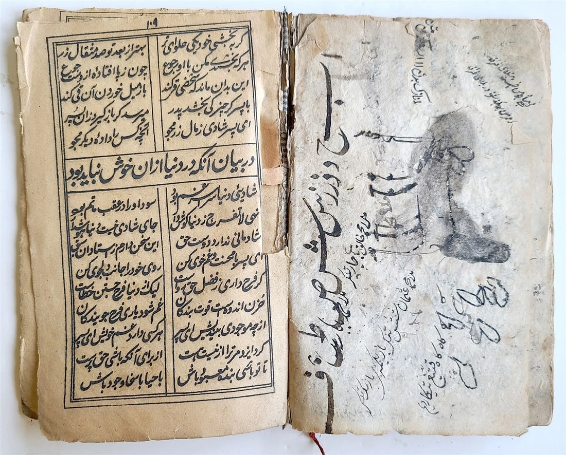 18th C. ARABIC MANUSCRIPT antique ISLAMIC MYSTICAL TREATISE on SPIRITUAL WORLD - 5