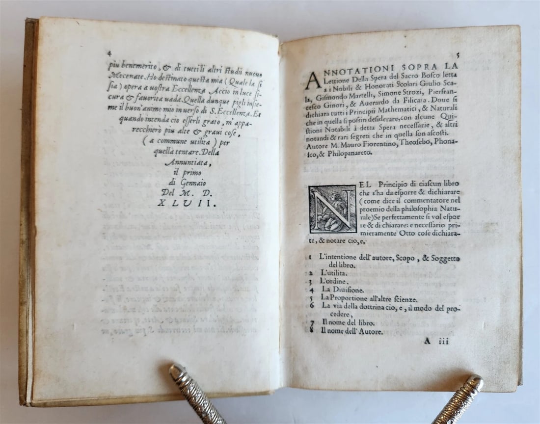 1550 ASTROLOGY Annotationi sopra la Lettione della Sphera del Sacrobosco ANTIQUE - 15