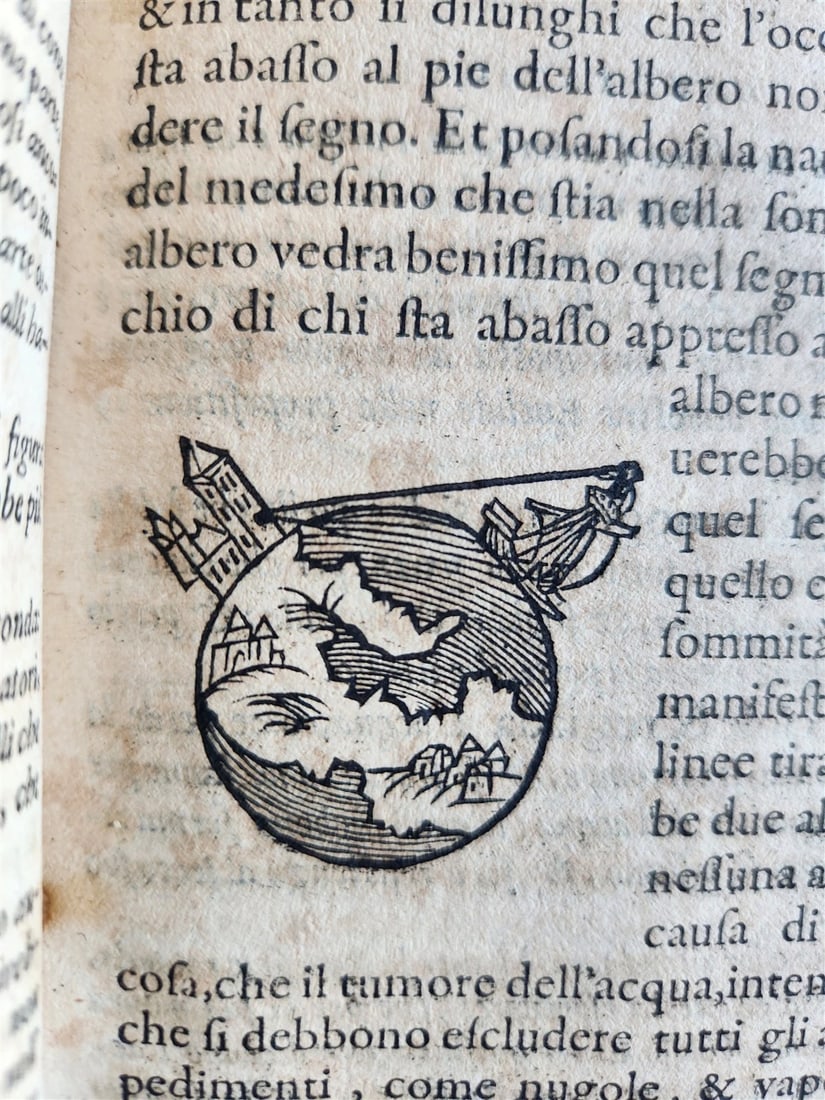 1582 ASTRONOMY LA SFERA DEL MONDO by astrologer Francesco Giuntini ANTIQUE - 16