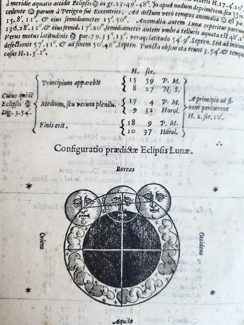 1582 ASTRONOMY & ASTROLOGY Ephemerides Coelestium Motuum ANTIQUE 2 vellum vols - 5