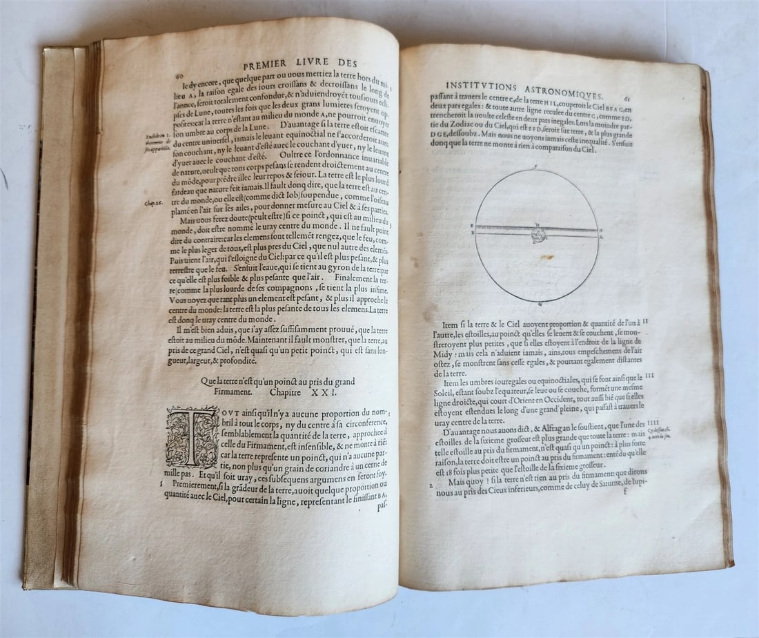 1557 ASTRONOMY ILLUSTRATED antique Les Institutions Astronomiques J.P. de Mesmes - 16