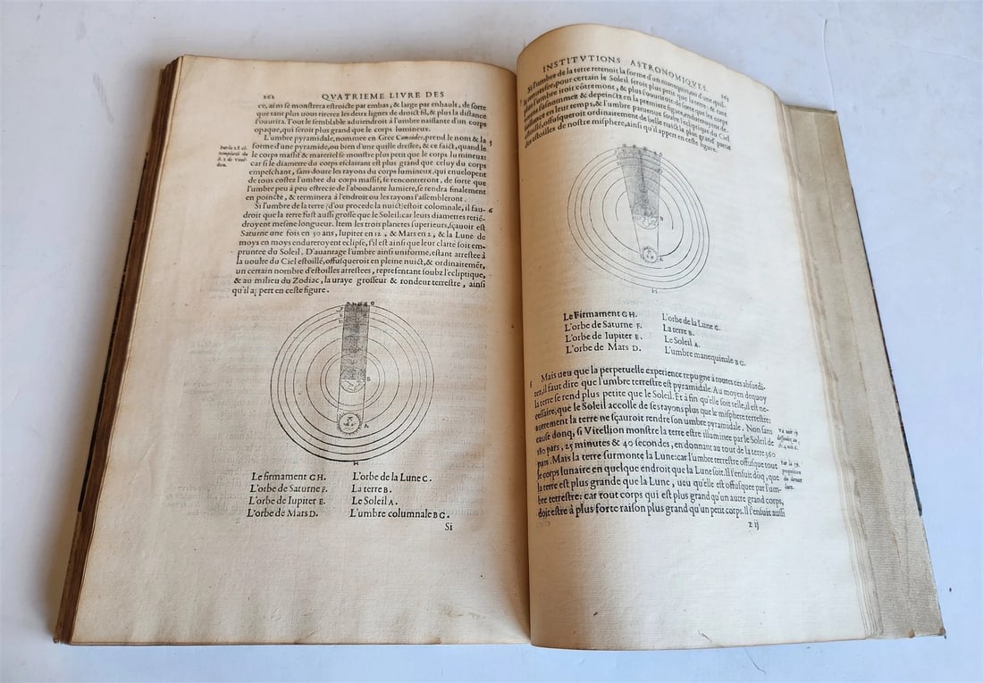 1557 ASTRONOMY ILLUSTRATED antique Les Institutions Astronomiques J.P. de Mesmes - 7