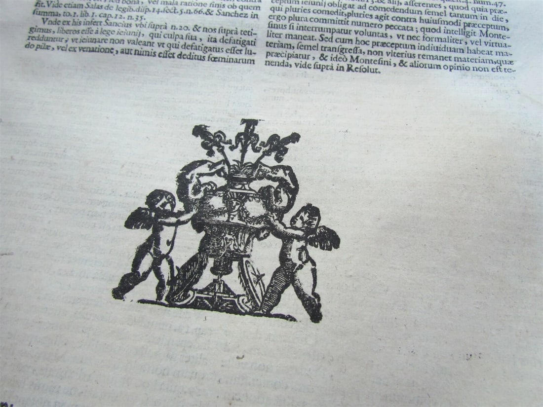 1654 VELLUM BOUND ANTIQUE FOLIO Antonini Diana Panormitani Resolutiones Morales - 6