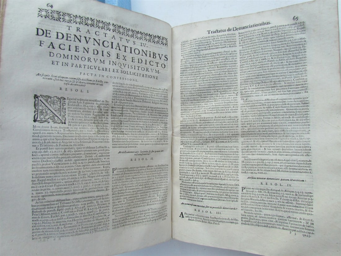 1654 VELLUM BOUND ANTIQUE FOLIO Antonini Diana Panormitani Resolutiones Morales - 7