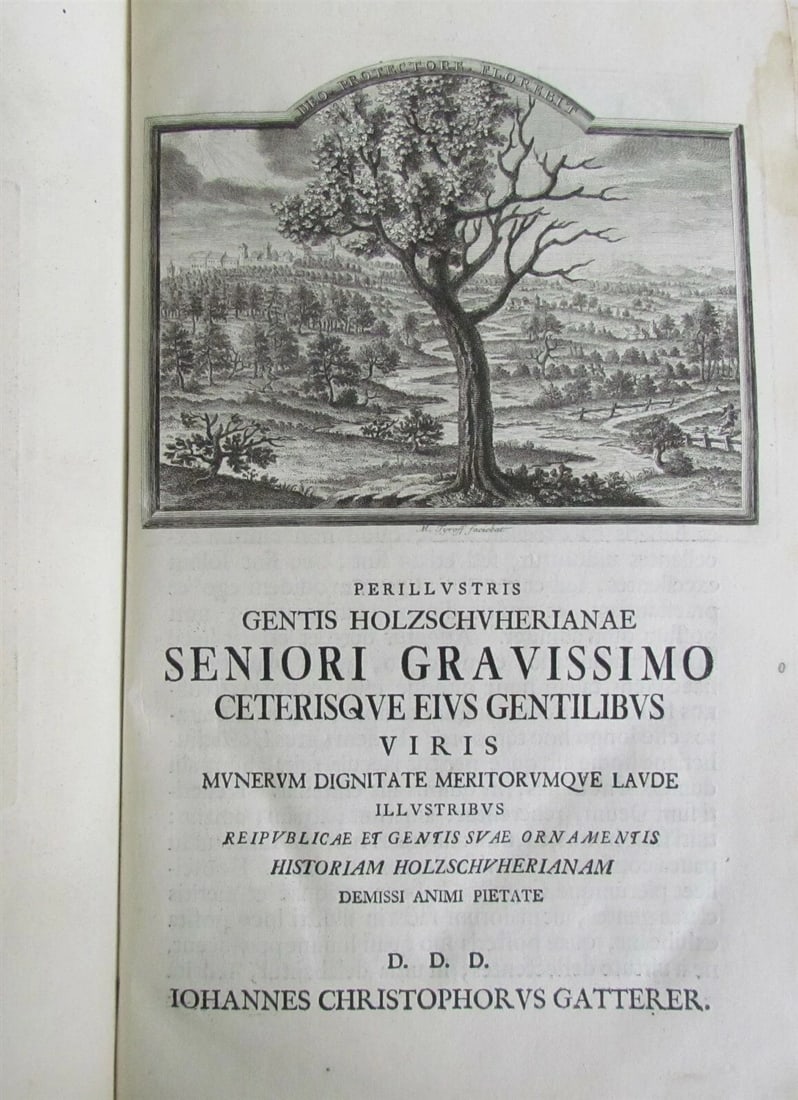 1755 ILLUSTRATED ANTIQUE FOLIO Historia Genealogica Holzschuherorum by Gatterer - 4
