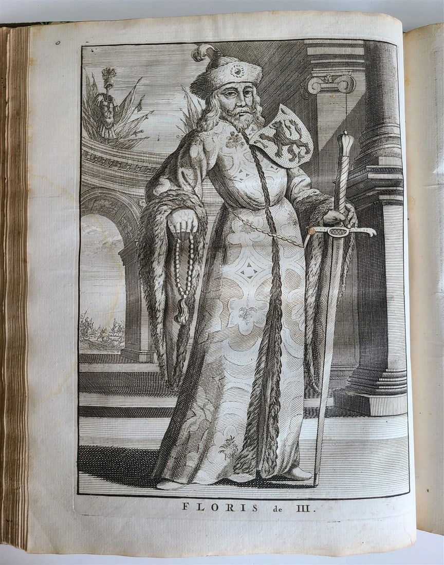 1744 NETHERLANDS Haarlem HISTORY antique FULLY ILLUSTRATED w/ 35 ENGRAVINGS - 16