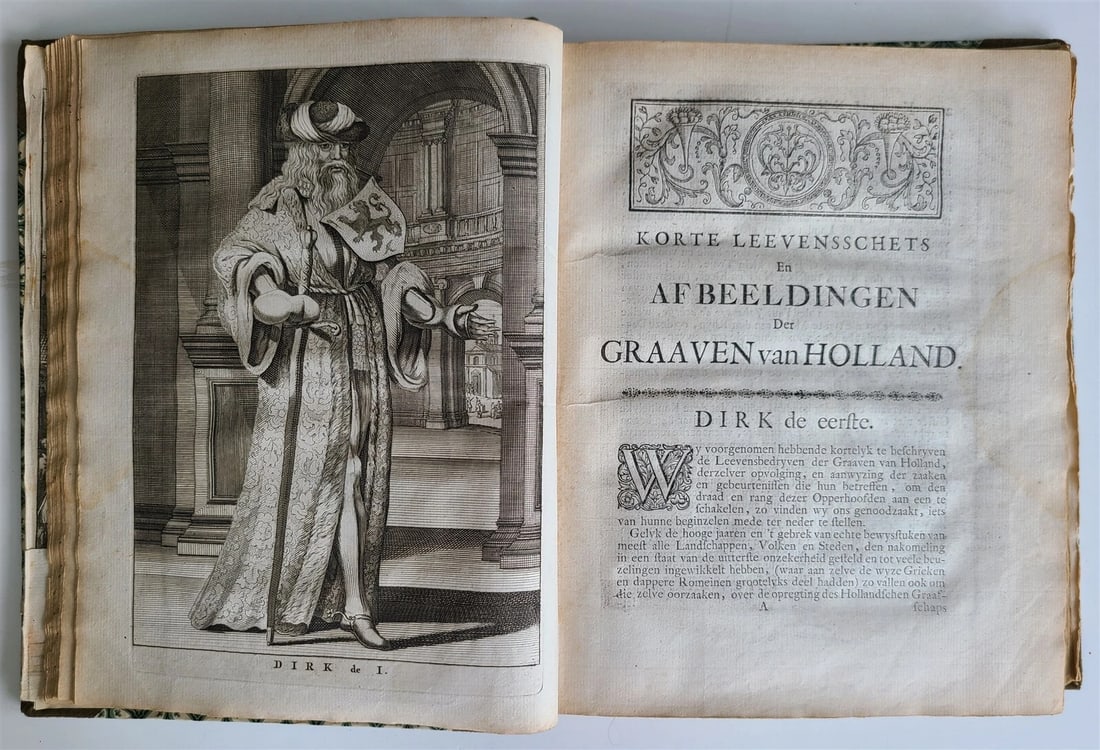 1744 NETHERLANDS Haarlem HISTORY antique FULLY ILLUSTRATED w/ 35 ENGRAVINGS - 4