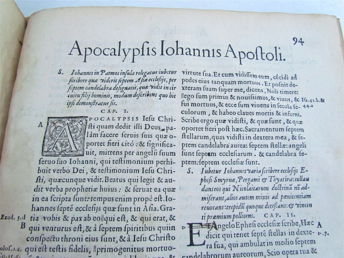 1561 BIBLE ILLUSTRATED FOLIO antique Hebraea Chaldaea Graeca & Latina nomina - 12