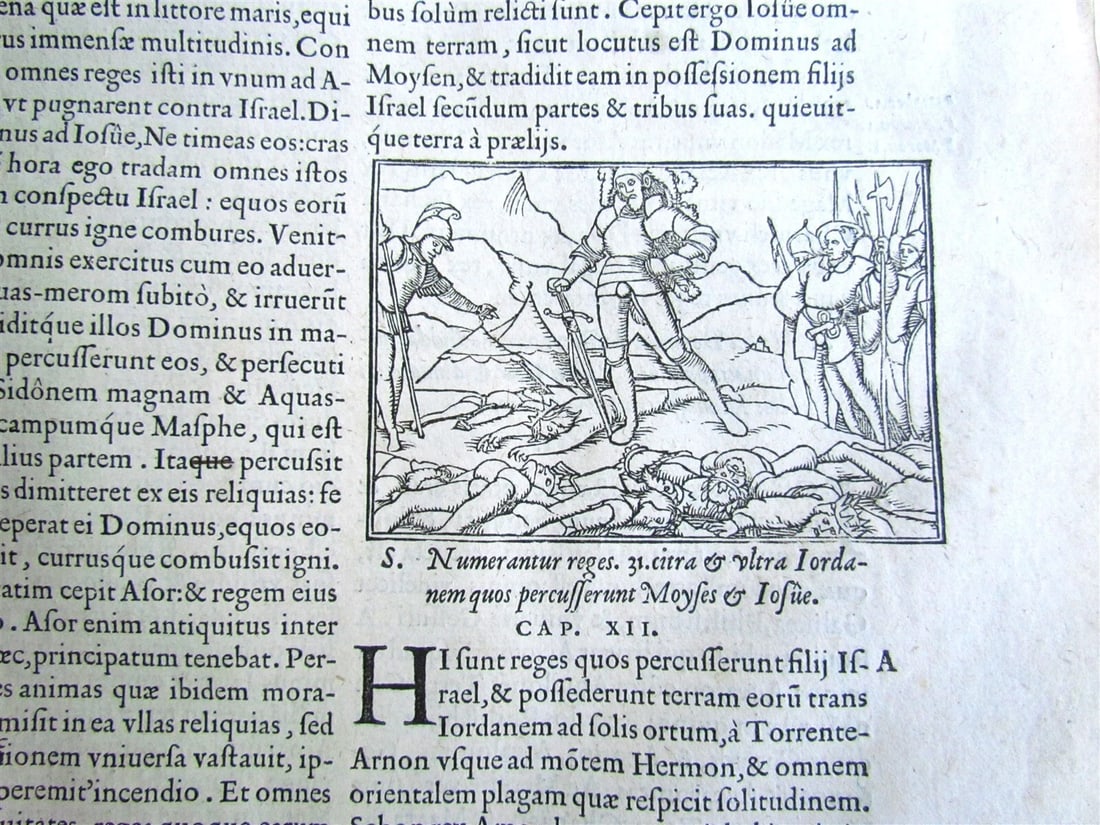 1561 BIBLE ILLUSTRATED FOLIO antique Hebraea Chaldaea Graeca & Latina nomina - 6