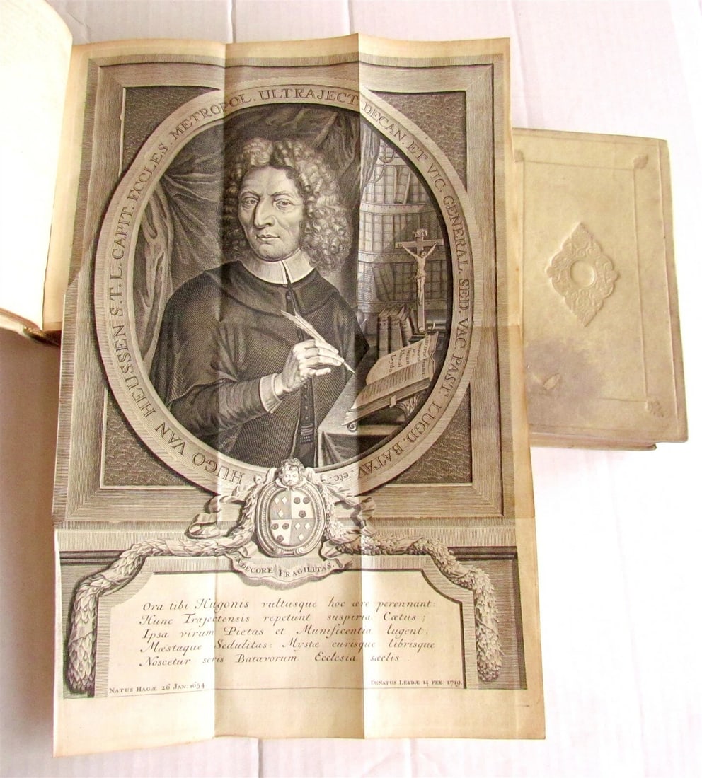 1725 2 volumes History & Antiquities of DEVENTER NETHERLANDS antique VELLUM - 7